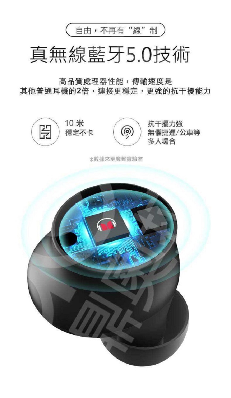 其他普通耳機的2倍,連接更穩定,更強的抗干擾能力
