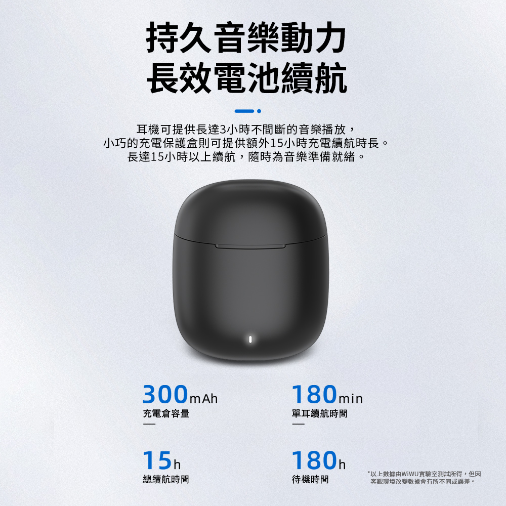 小巧的充電保護盒則可提供額外15小時充電續航時長。