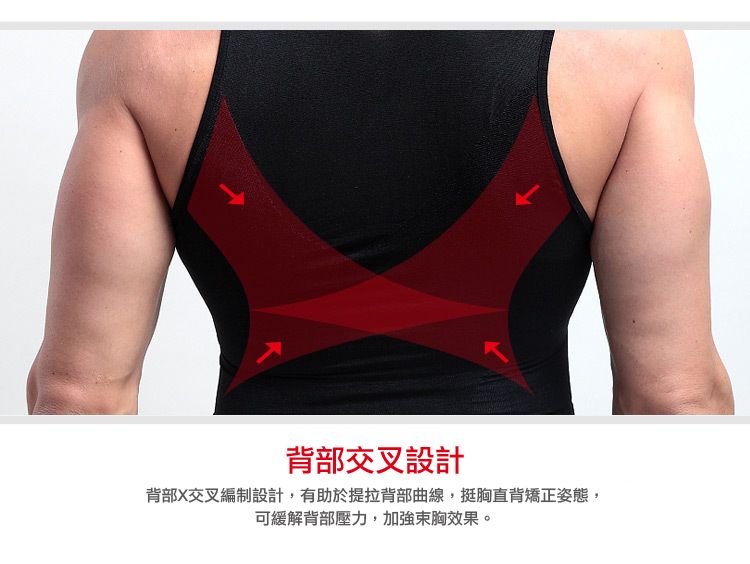 背部交叉設計 背部X交叉編制設計,有助於提拉背部曲線,挺胸直背矯正姿態, 可緩解背部壓力,加強東胸效果。 