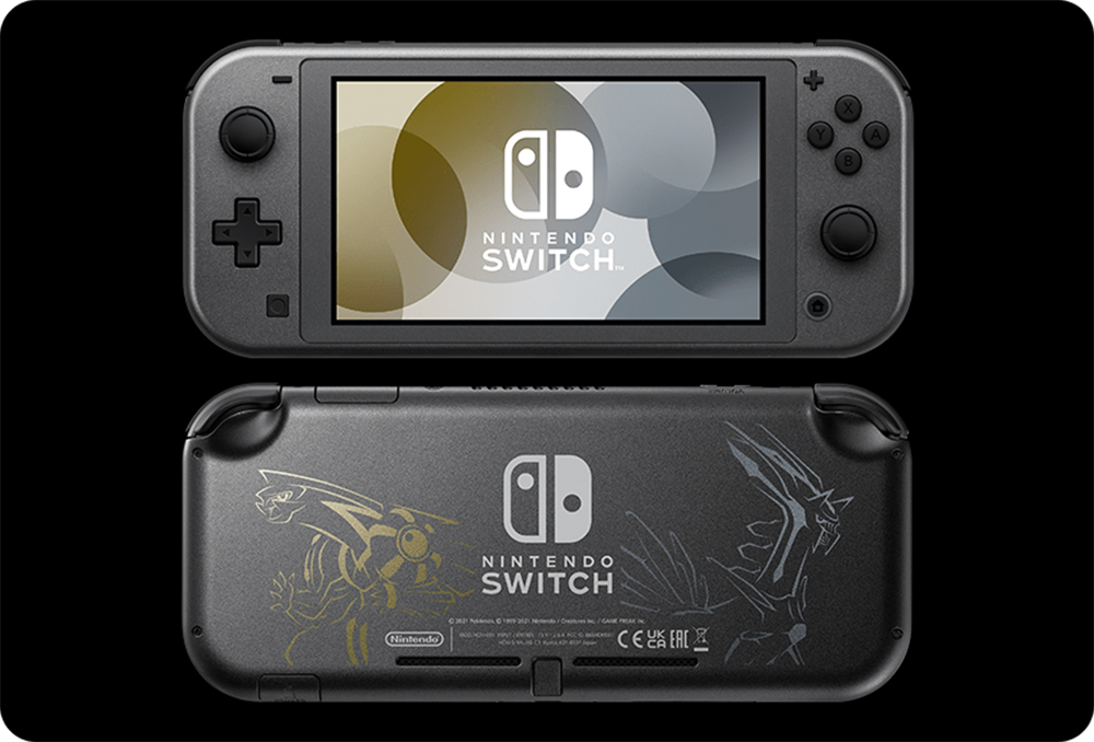 Nintendo 任天堂 Switch Lite 寶可夢帝牙盧卡 帕路奇亞 動森葉子包 台灣公司貨主機 Momo購物網