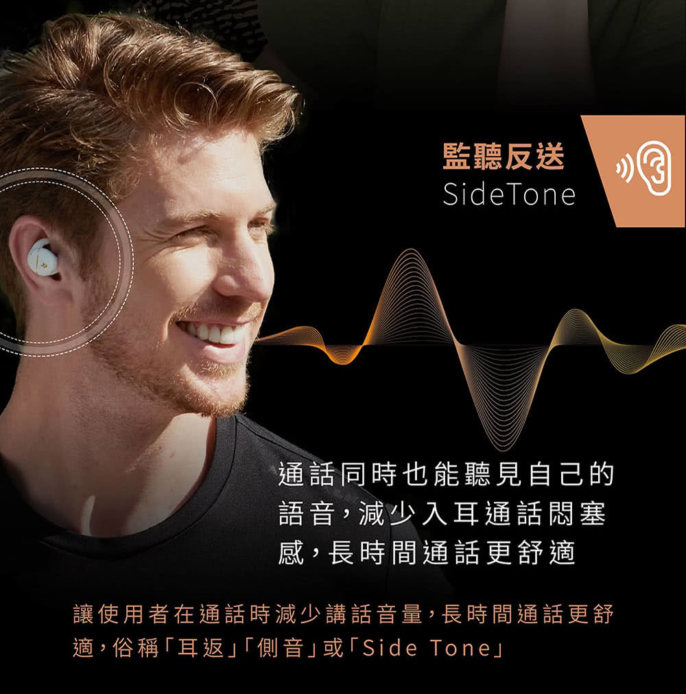 讓使用者在通話時減少講話音量,長時間通話更舒