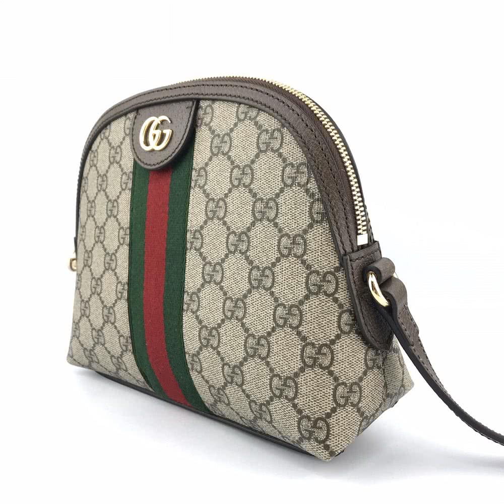 【GUCCI 古馳】GG Ophidia Supreme 肩背包 半月包 貝殼包 499621