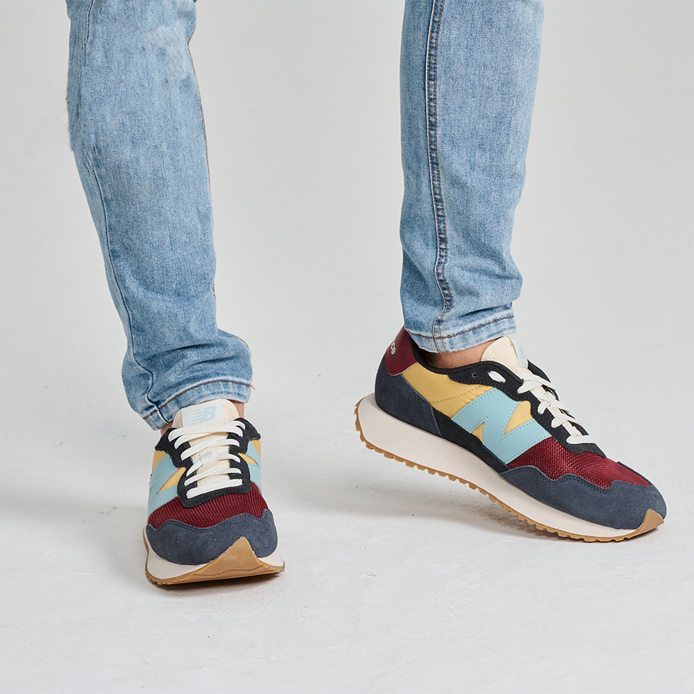 NEW BALANCE】237系列男女復古運動鞋紅藍黃 