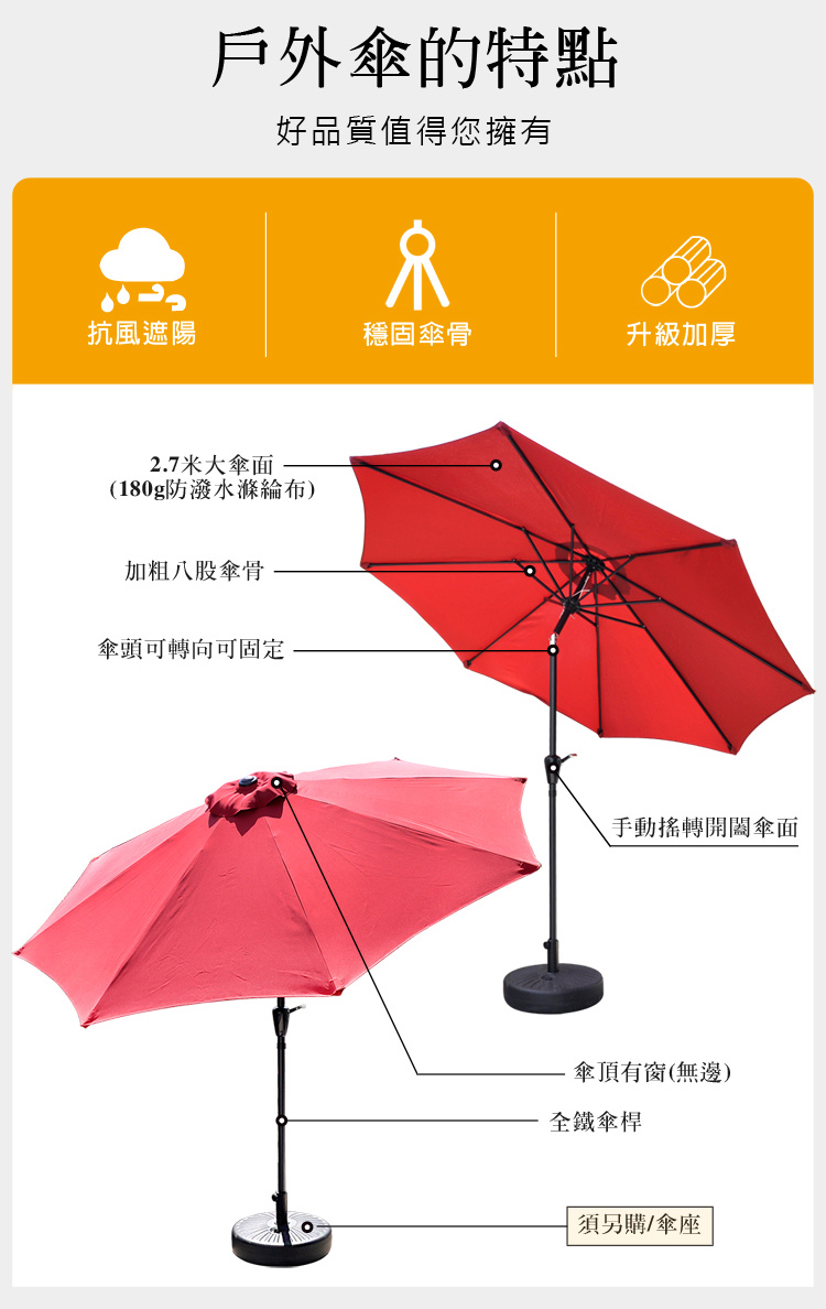 Logis 戶外9尺鐵手搖傘 遮陽傘無傘座 Momo購物網 好評推薦 22年12月 Logis 戶外9尺鐵手搖傘 遮陽傘無傘座 Momo購物網 好評推薦 22年12月