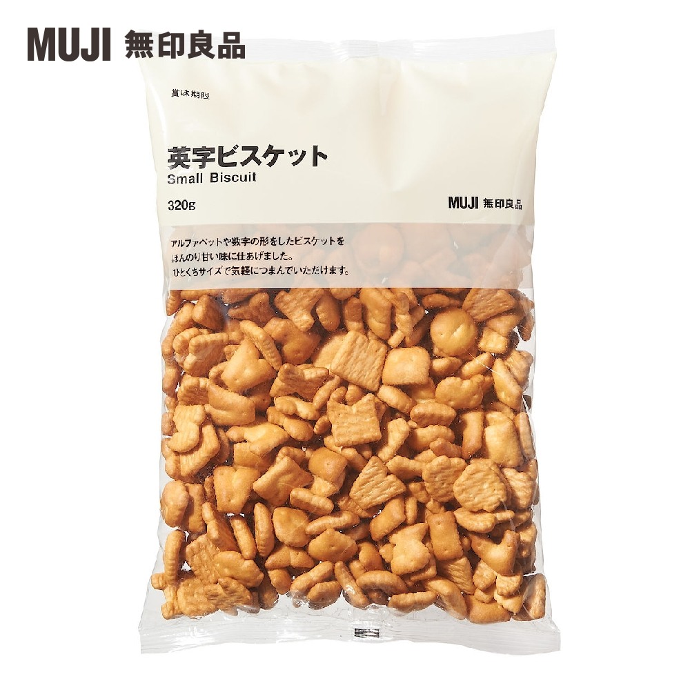 Muji 無印良品 大袋英文字母餅乾 3g Momo購物網