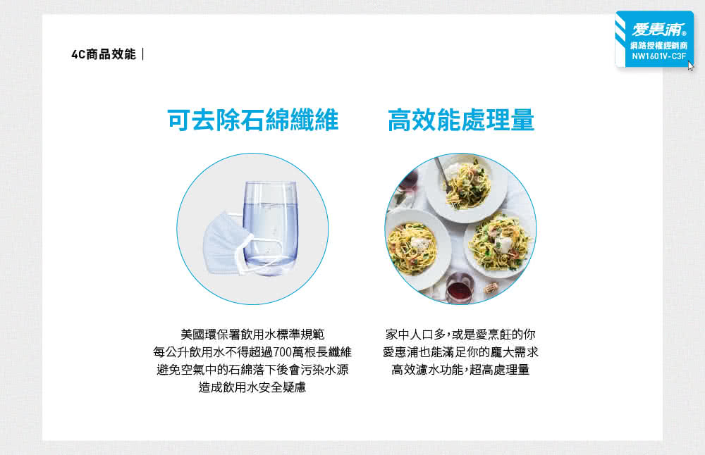 每公升飲用水不得超過700萬根長纖維