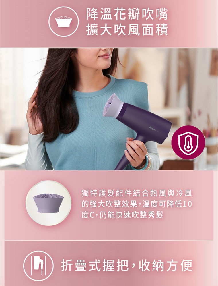 的強大吹整效果,溫度可降低10