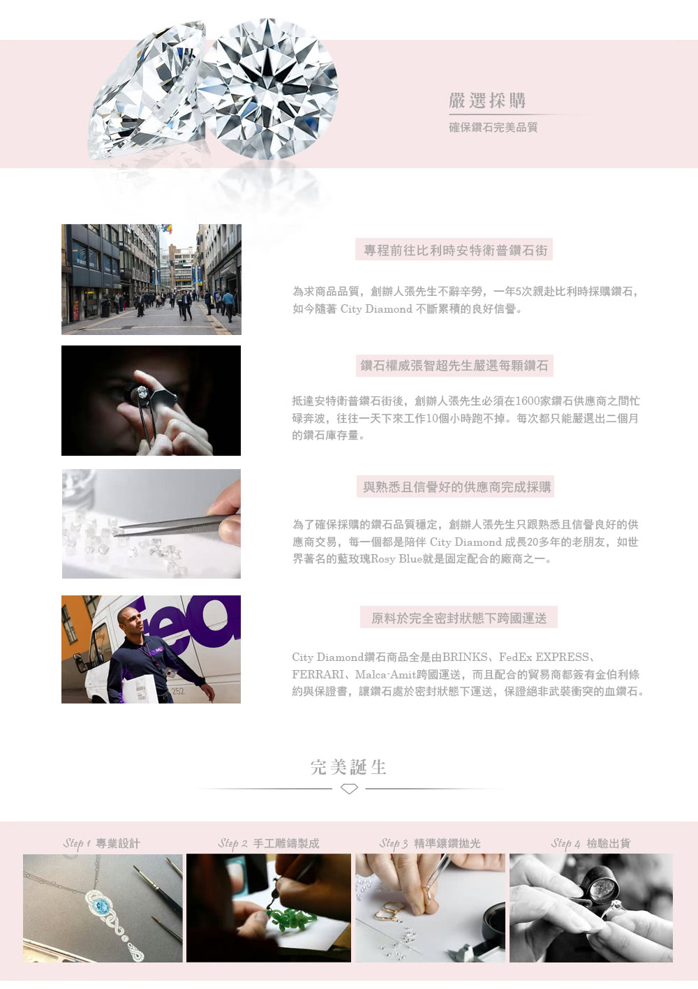 應商交易,每一個都是陪伴City Diamond 成長20多年的老朋友,如世