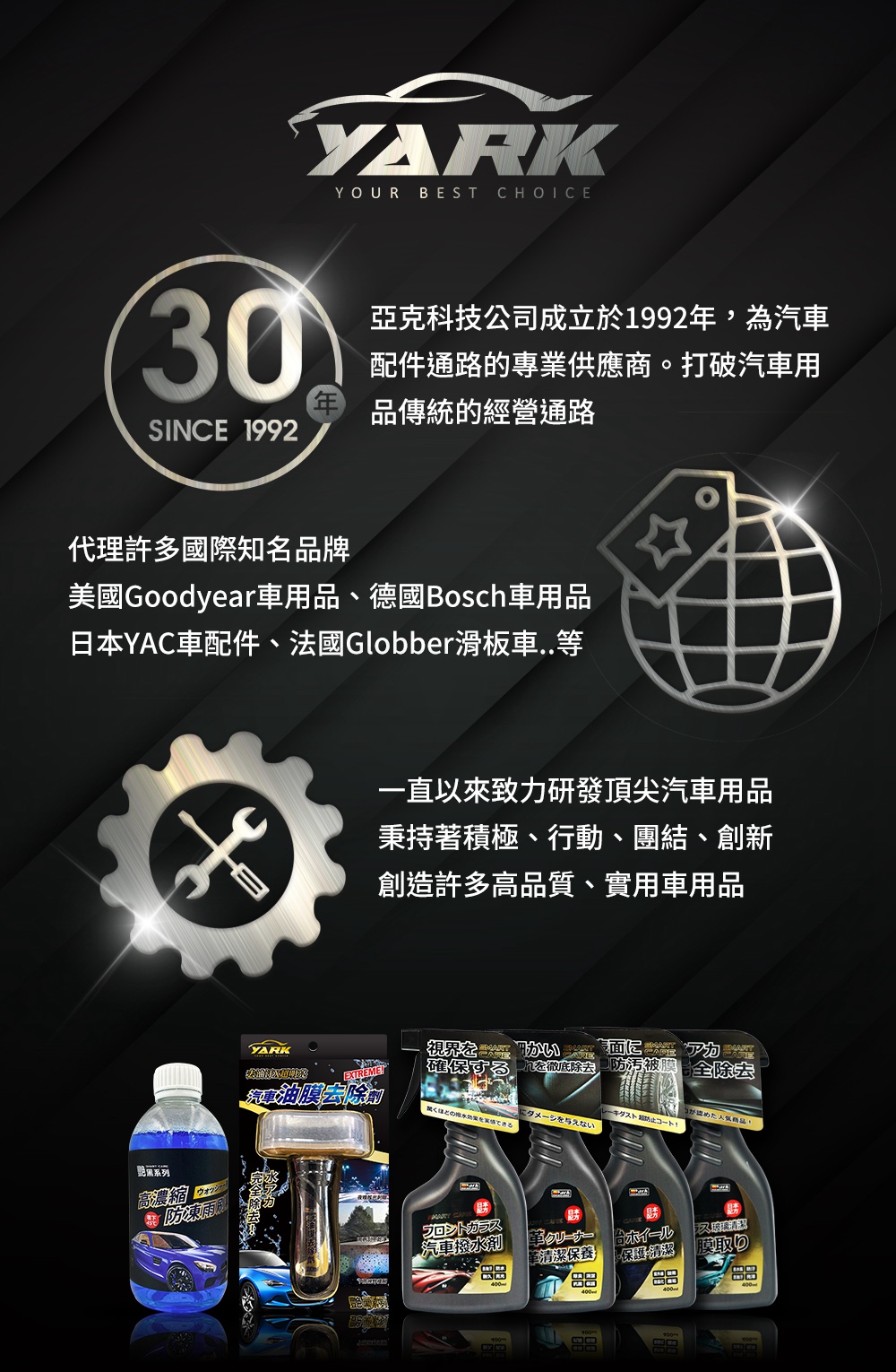 美國Goodyear車用品、德國Bosch車用品