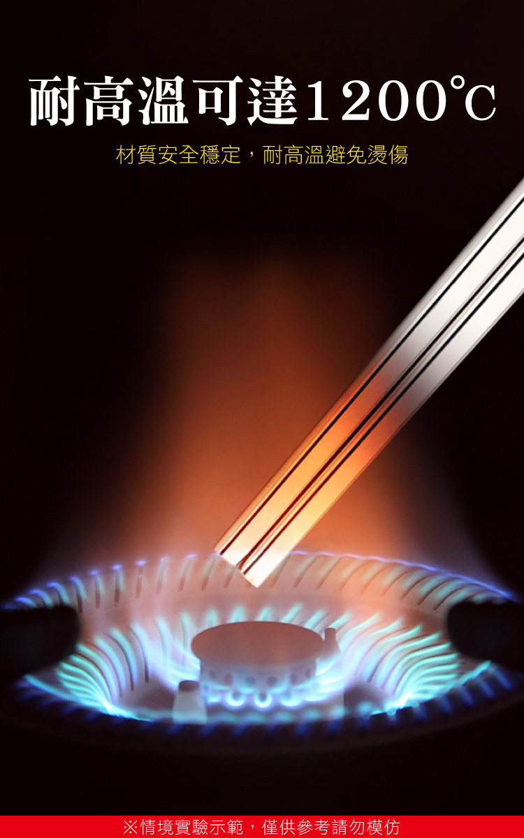 耐高溫可達1200 材質安全穩定,耐高溫避免燙傷 情境實驗示範,僅供參考請勿模仿 