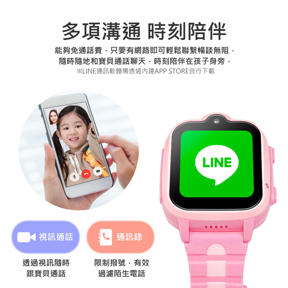 LINE通訊軟體需透過內建APP STORE自行下載