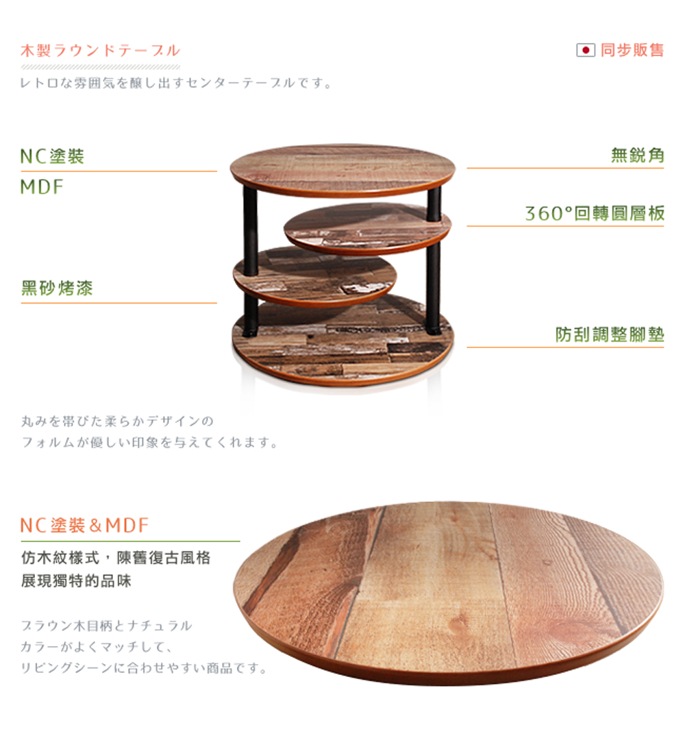 仿木紋樣式,陳舊復古風格