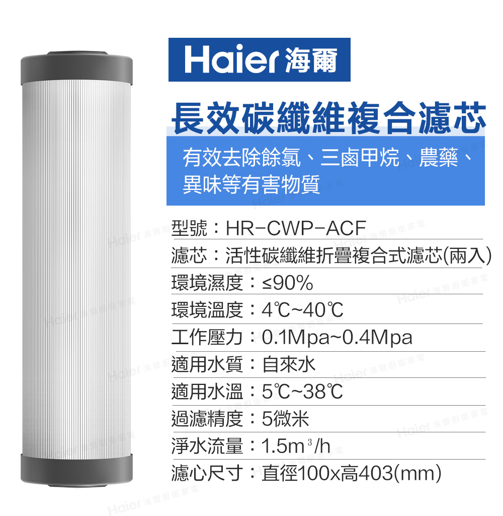 Haier海爾 HR-CWP-ACF2 - 詳情8