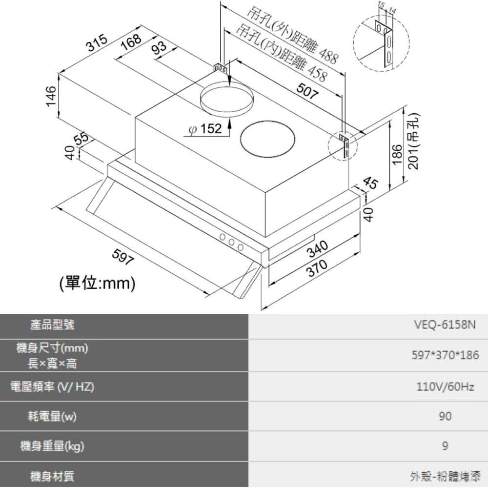 HOSUN豪山牌 VEQ-6158N - 詳情8