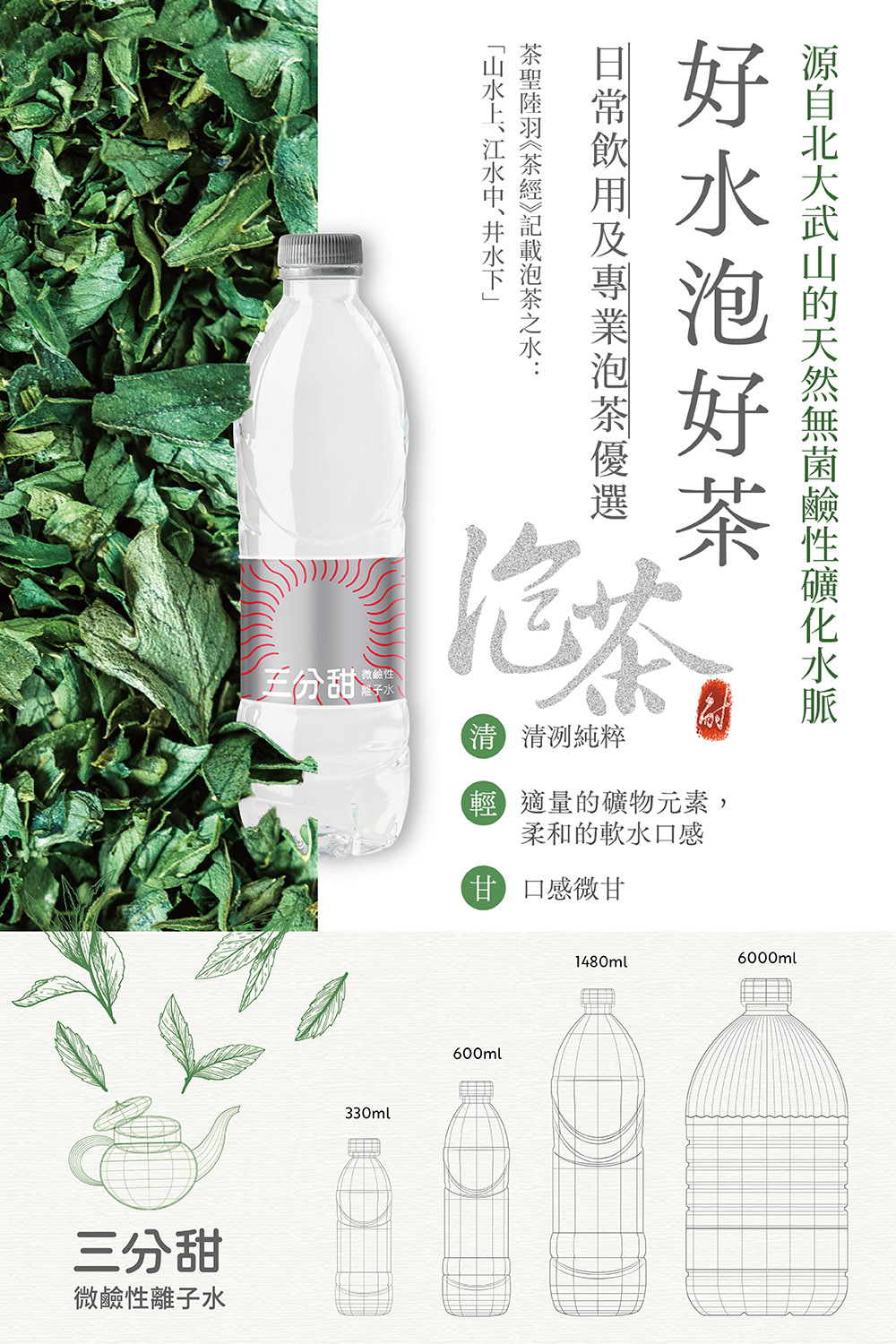 源自北大武山的天然無菌鹼性礦化水脈