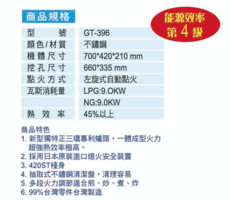 隆泰牌 GT-396 - 詳情2