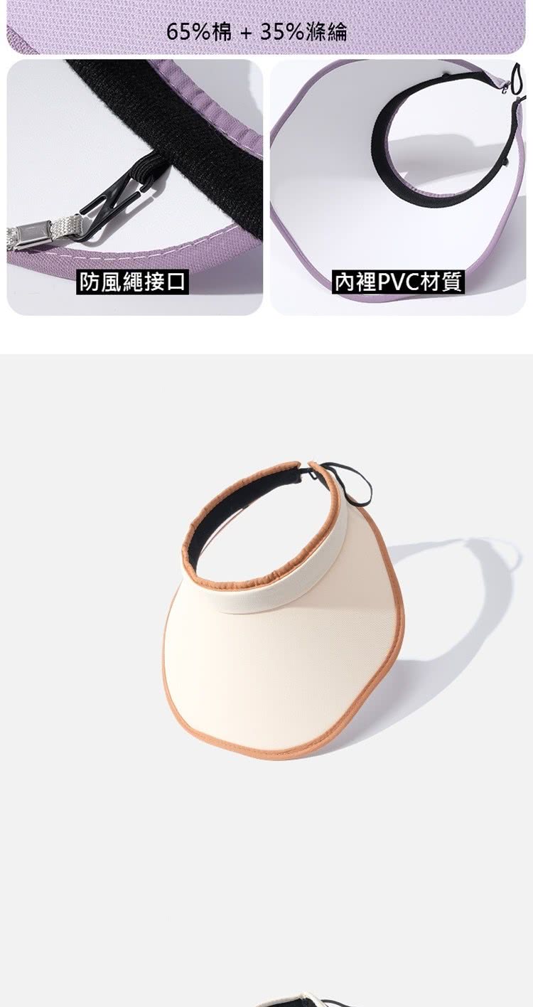 65%棉35%滌綸 防風繩接口 內裡PVC材質 