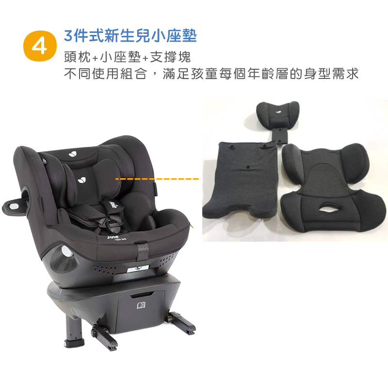 3件式新生兒小座墊 頭枕小座墊支撐塊 不同使用組合,滿足孩童每個年齡層的身型需求 