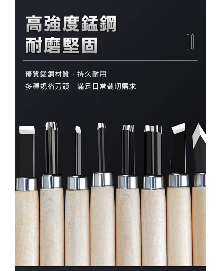 高強度錳鋼 耐磨堅固 優質錳鋼材質,持久耐用 多種規格刀頭,滿足日常裁切需求 