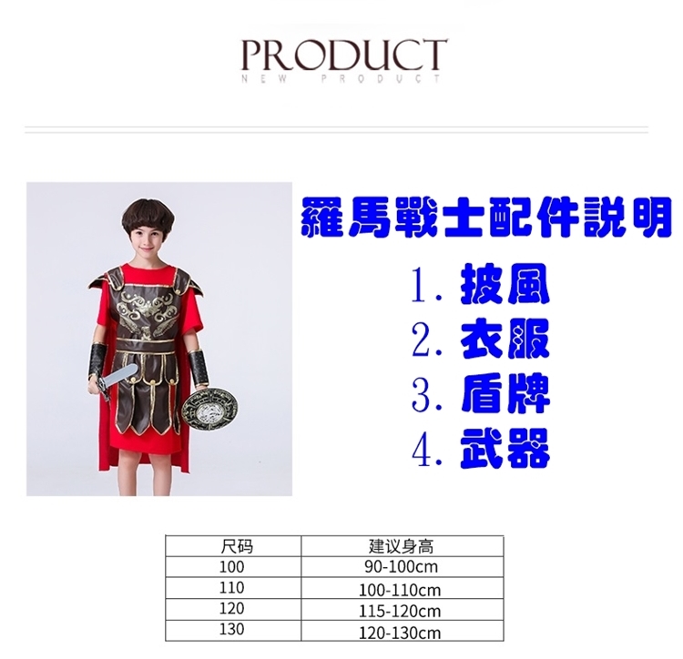 羅馬戰士配件說明