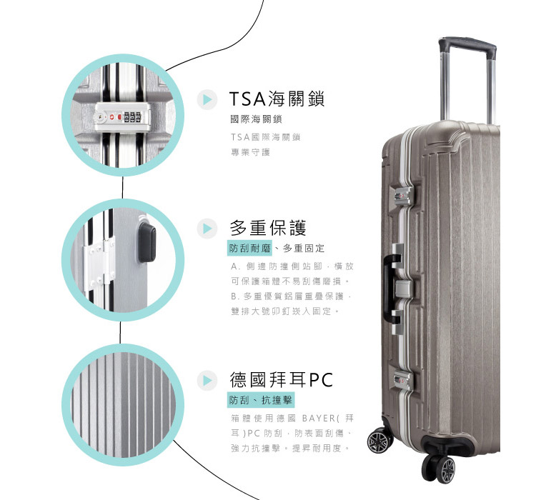 B. 多重優質鋁層重疊保護。