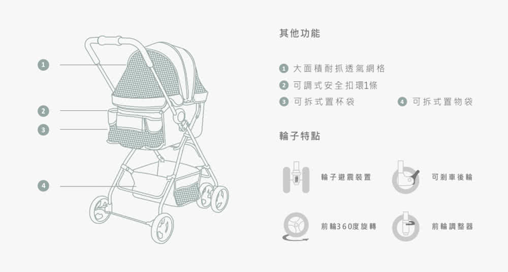 可調式安全扣環1條