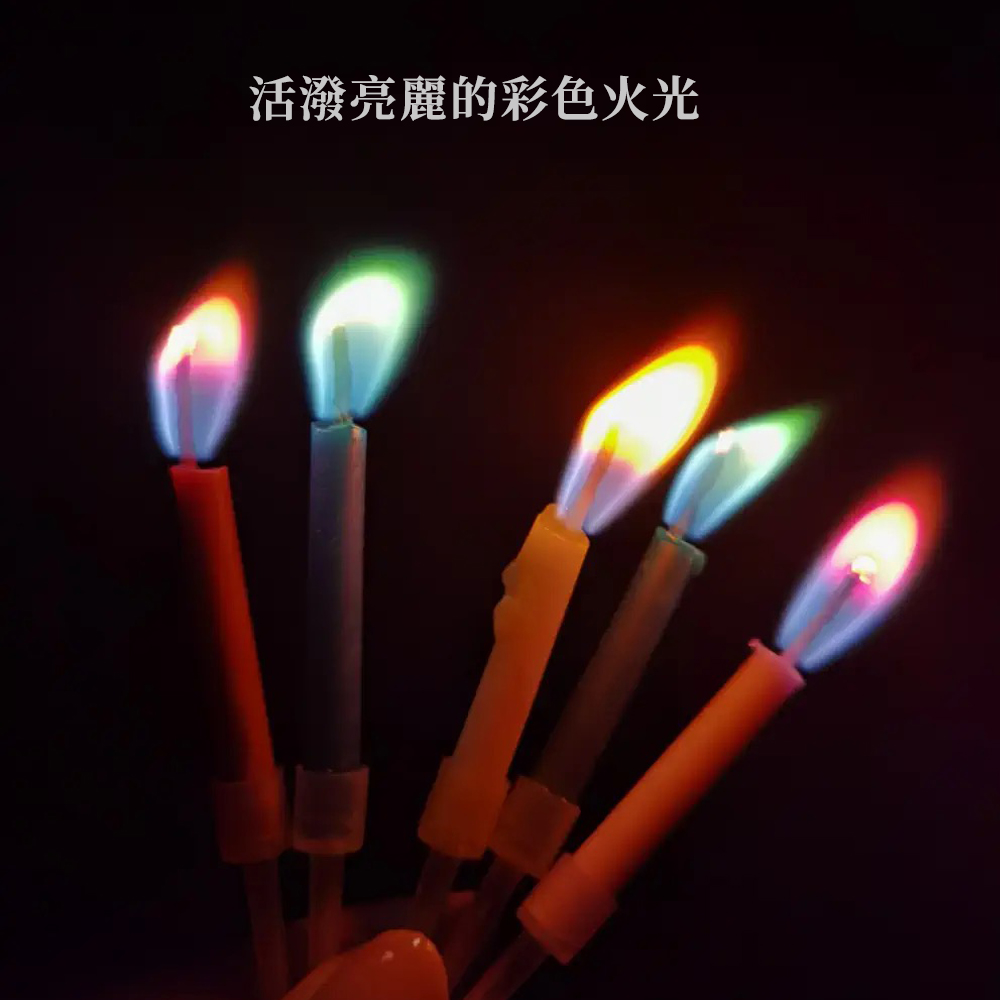 活潑亮麗的彩色火光 