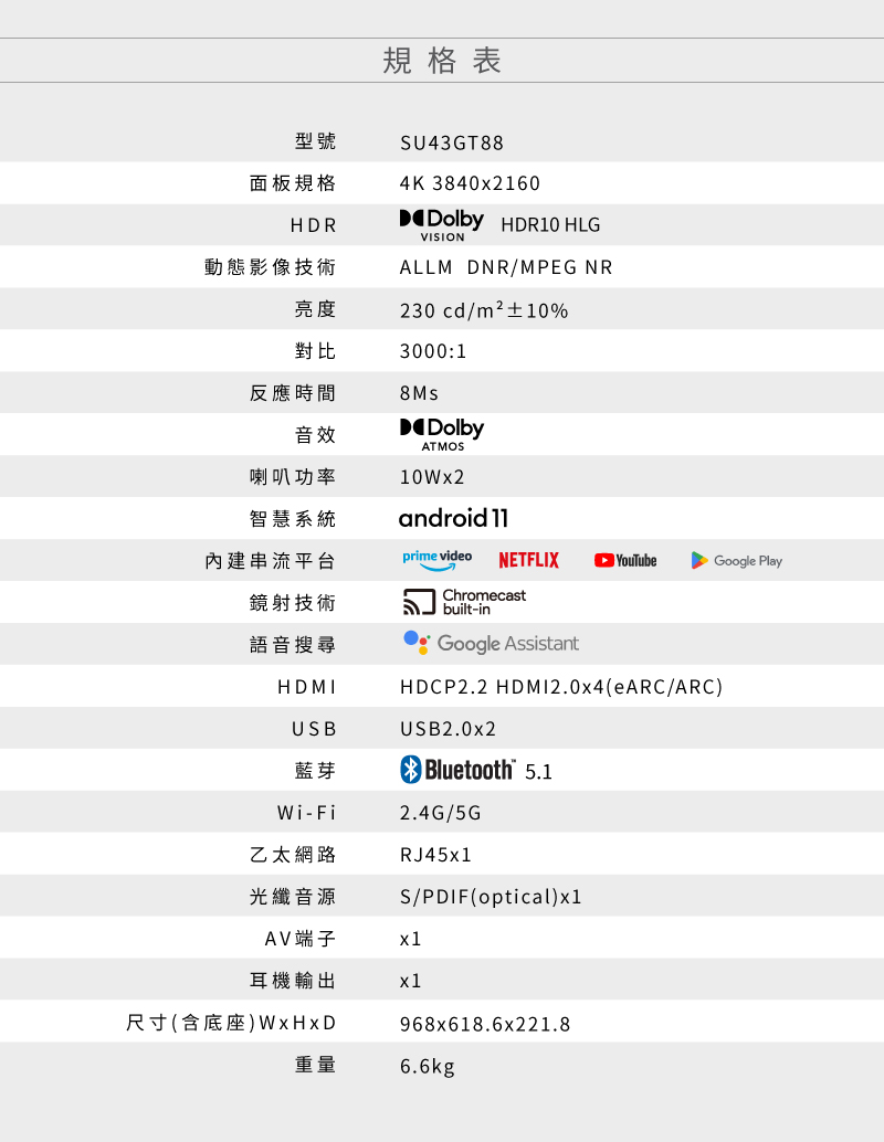 SANSUI山水 SU43GT88 - 詳情16