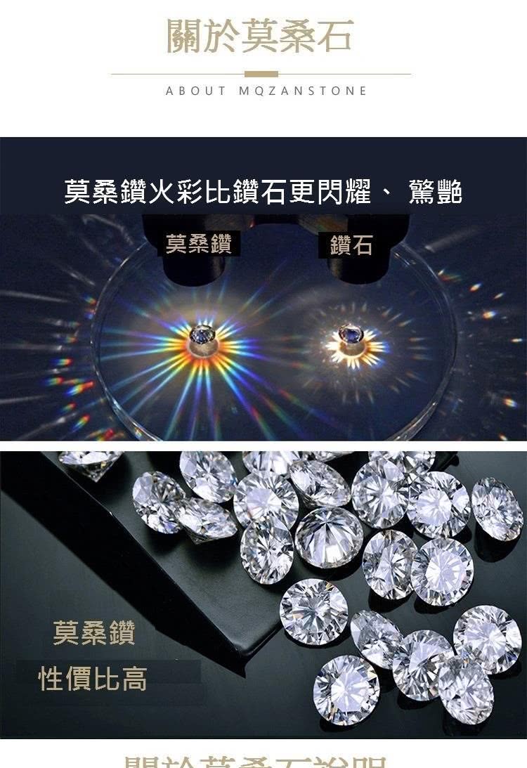 莫桑鑽火彩比鑽石更閃耀、 驚艶