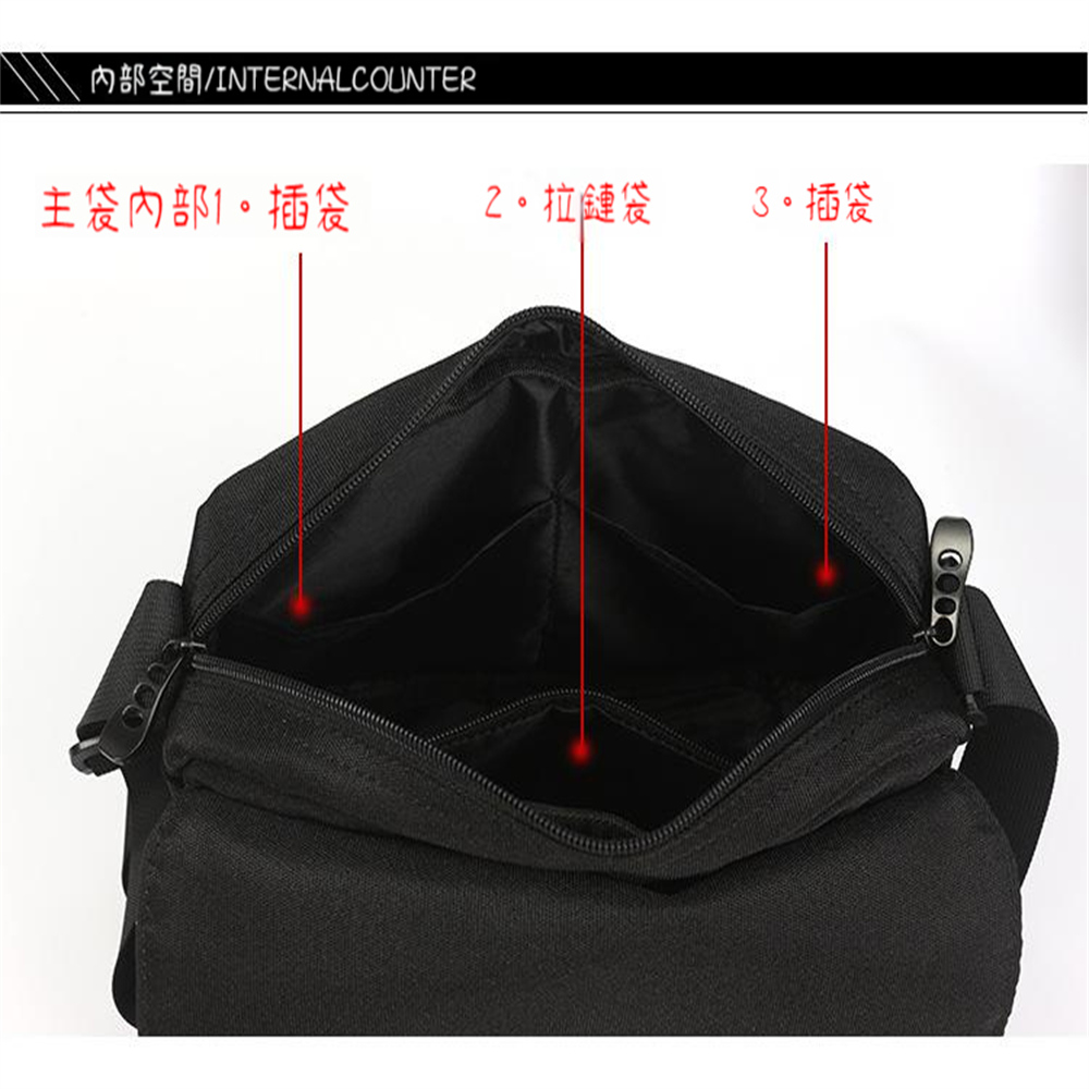 內部空間INTERNALCOUNTER 主袋內部1。插袋 2。拉鏈袋 3。插袋 