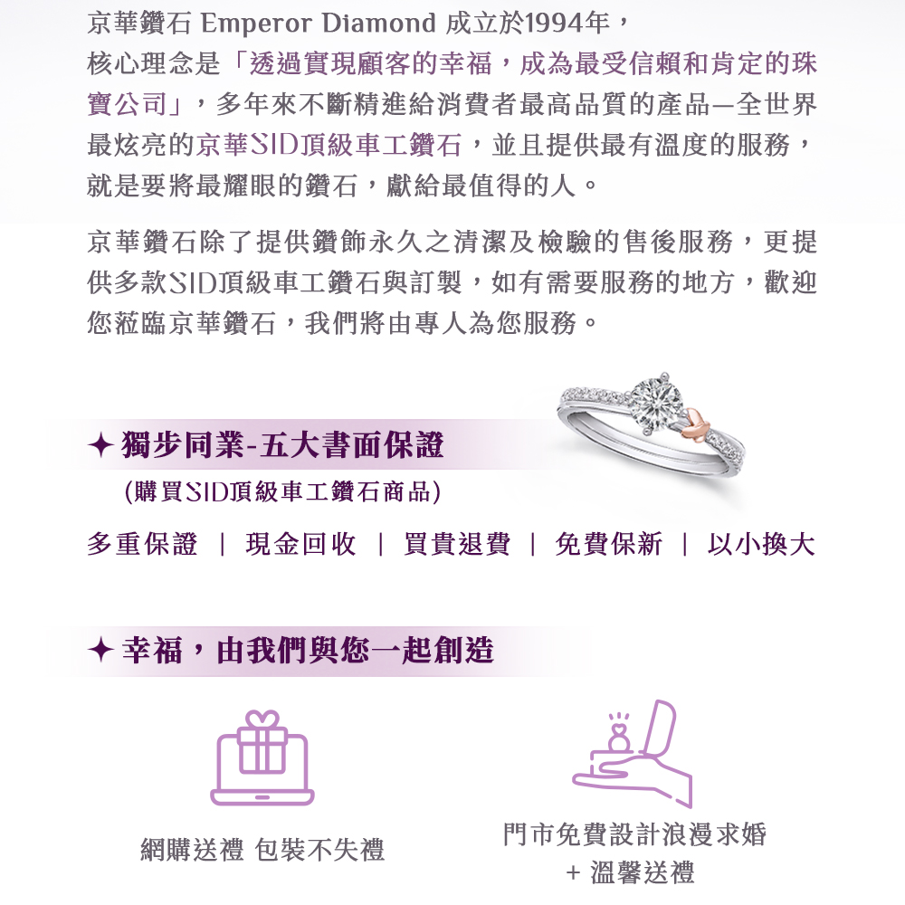 京華鑽石 Emperor Diamond 成立於1994年,