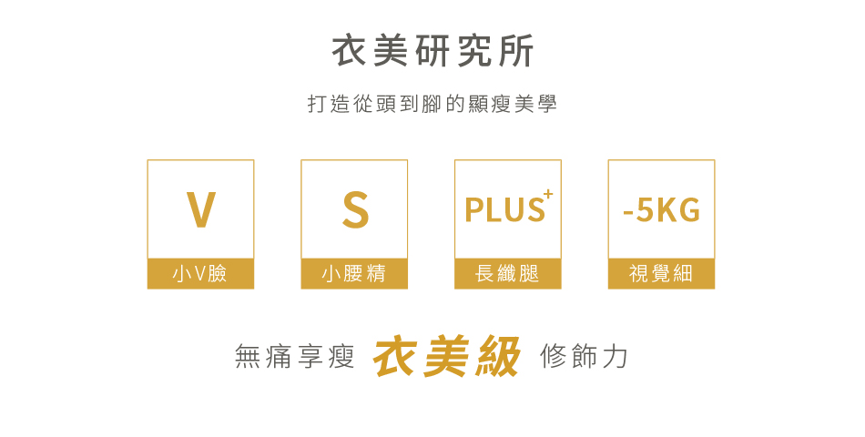 無痛享瘦 衣美級 修飾力