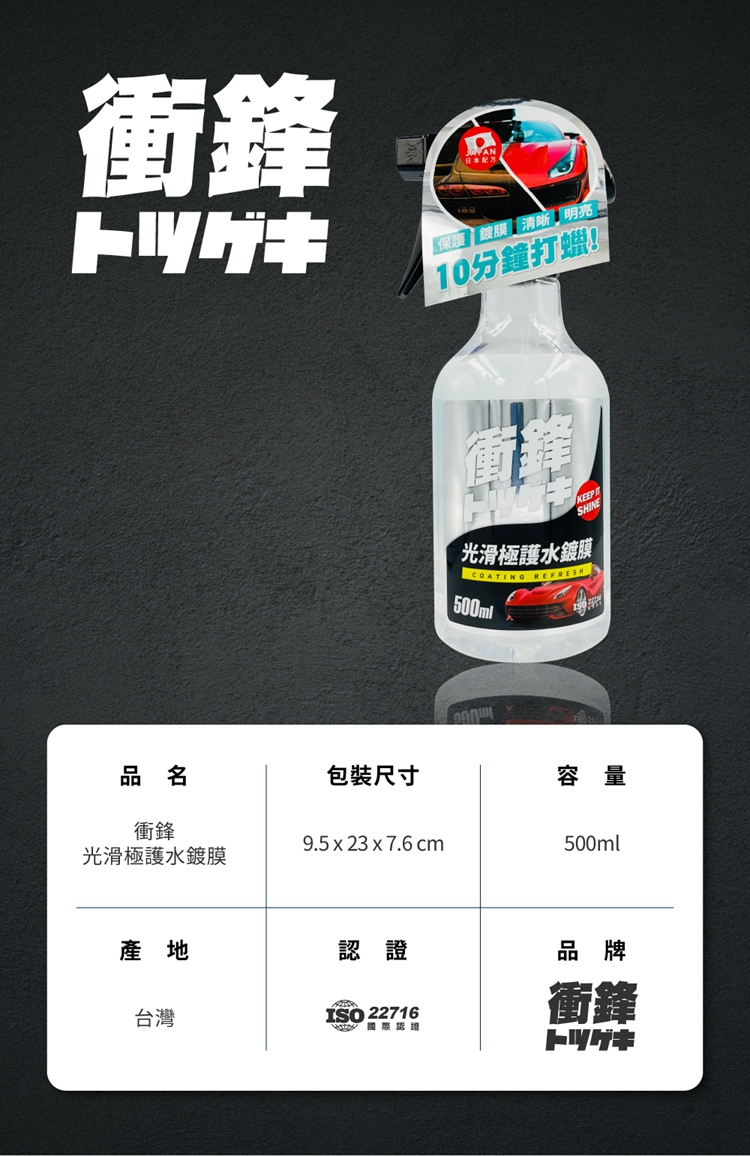 保護鍍膜清晰明亮