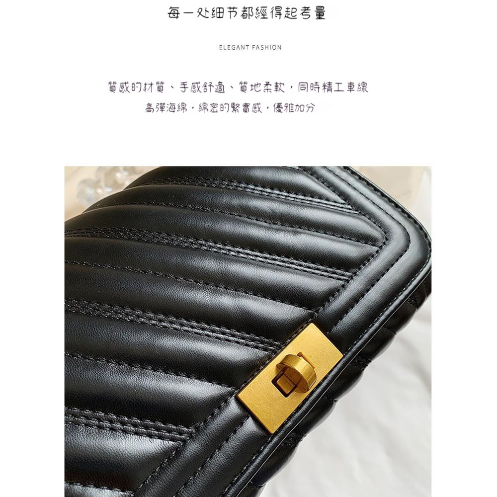 每处细节都經得起考量 質感的材質、手感舒適、質地柔軟,同時精工車線 高彈海綿,綿密的緊實感, 優雅加分