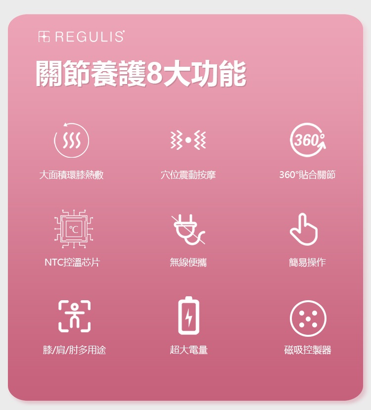 關節養護8大功能