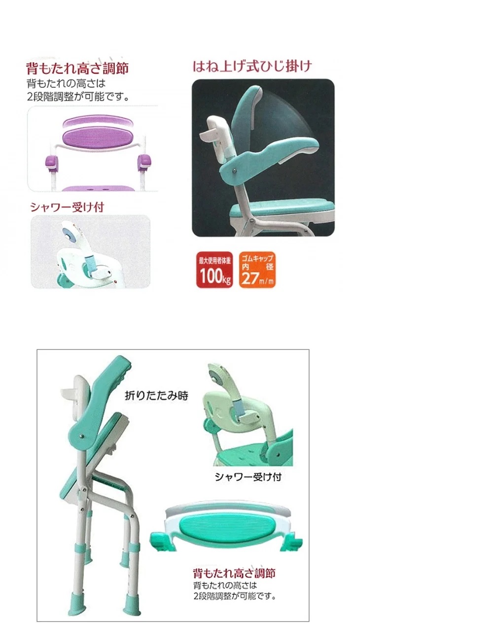 2段階調整可能。