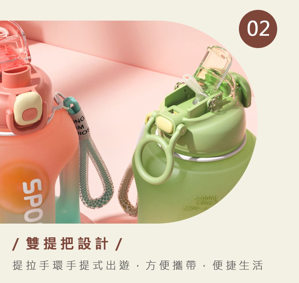 雙提把設計 提拉手環手提式出遊,方便搖帶,便捷生活 