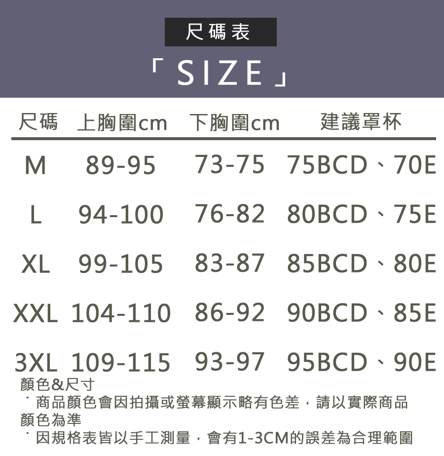 因規格表皆以手工測量,會有13CM的誤差為合理範圍