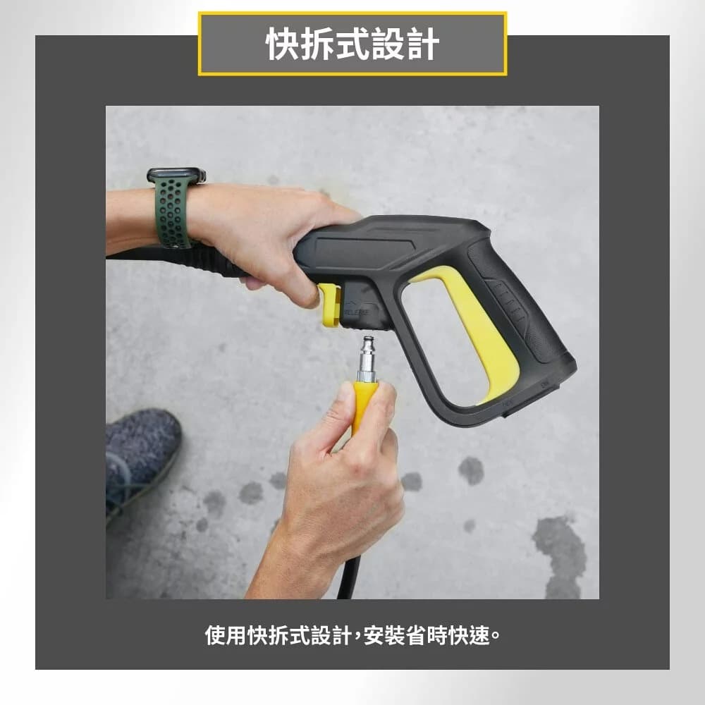 快拆式設計 使用快拆式設計,安裝省時快速。