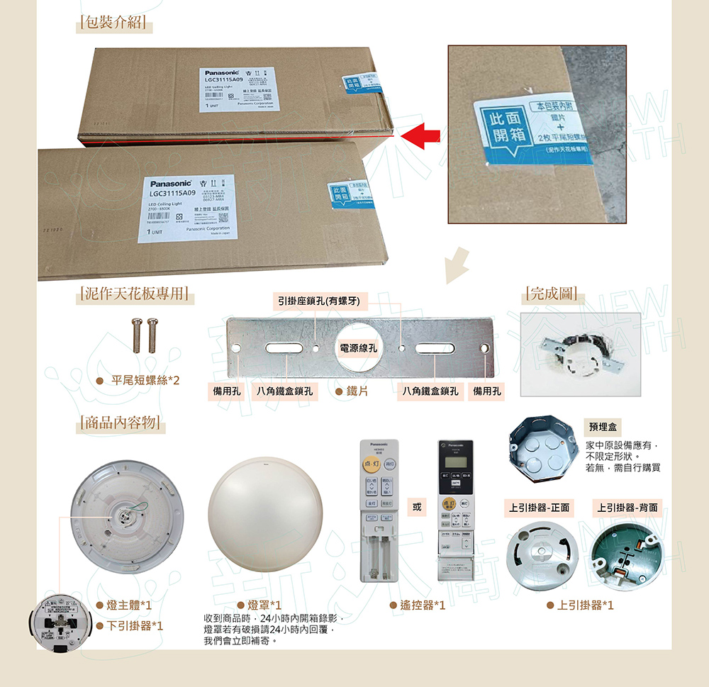 收到商品時,24小時內開箱錄影,