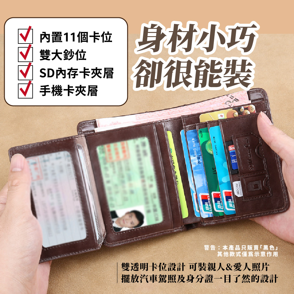 擺放汽車駕照及身分證一目了然的設計