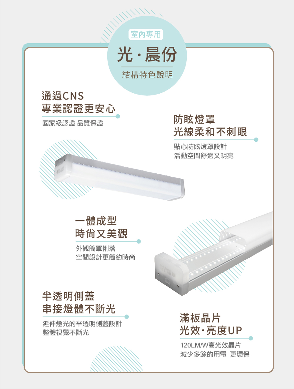 延伸燈光的半透明側蓋設計