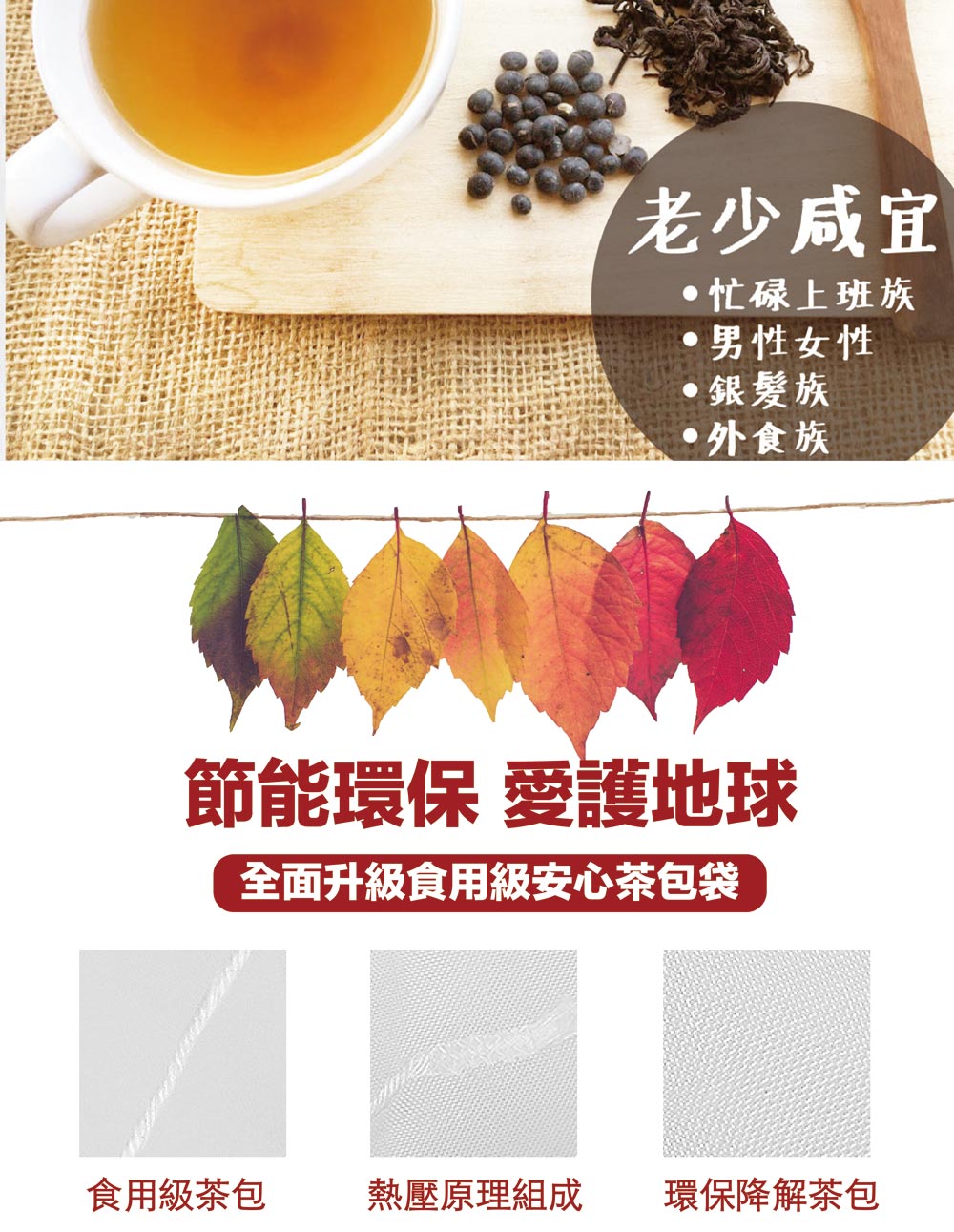 熱壓原理組成 環保降解茶包