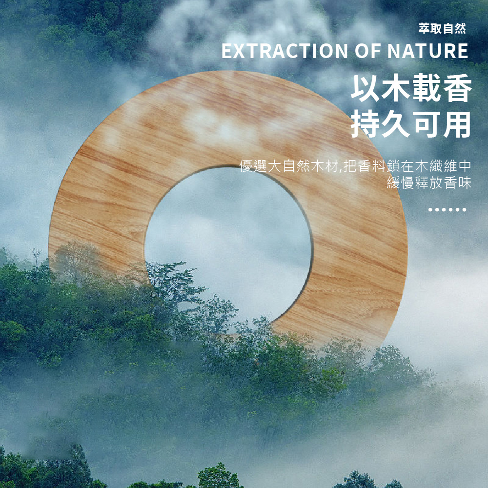 優選大自然木材,把香料鎖在木纖維中