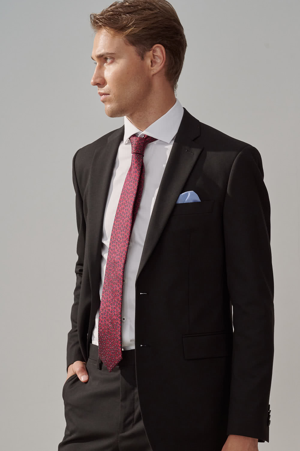 SST&C 新品上市 黑色修身版西裝外套0112308008