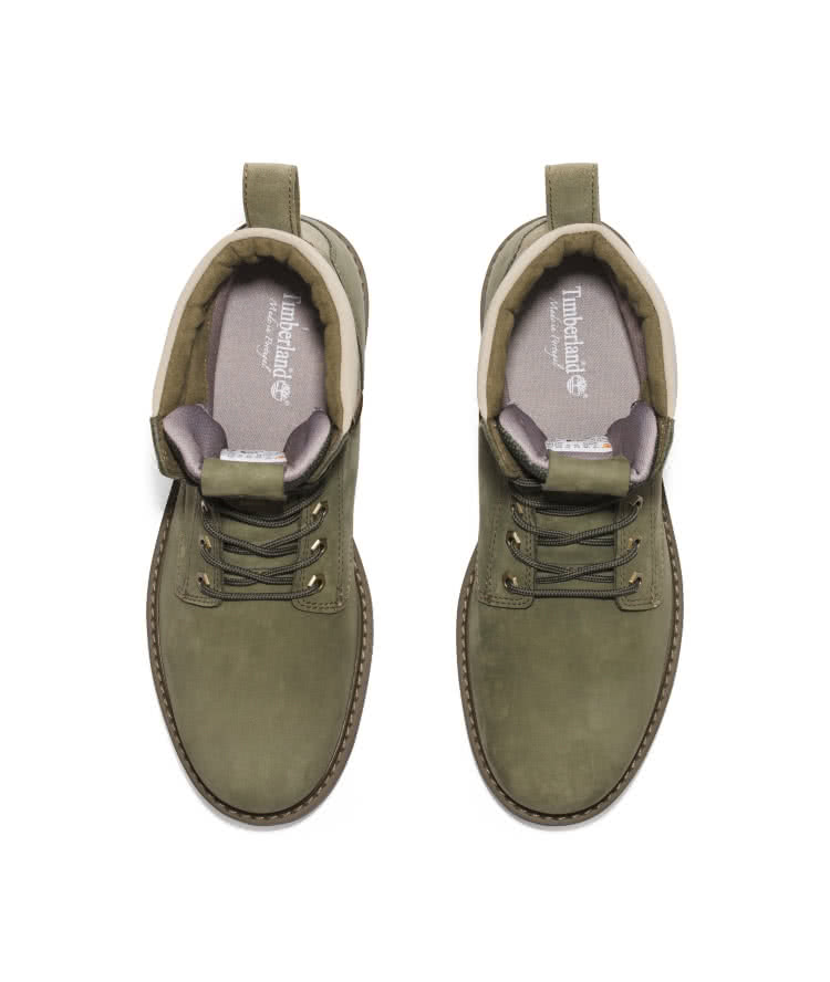 Timberland 男款深綠色磨砂革休閒靴(A5Y1999