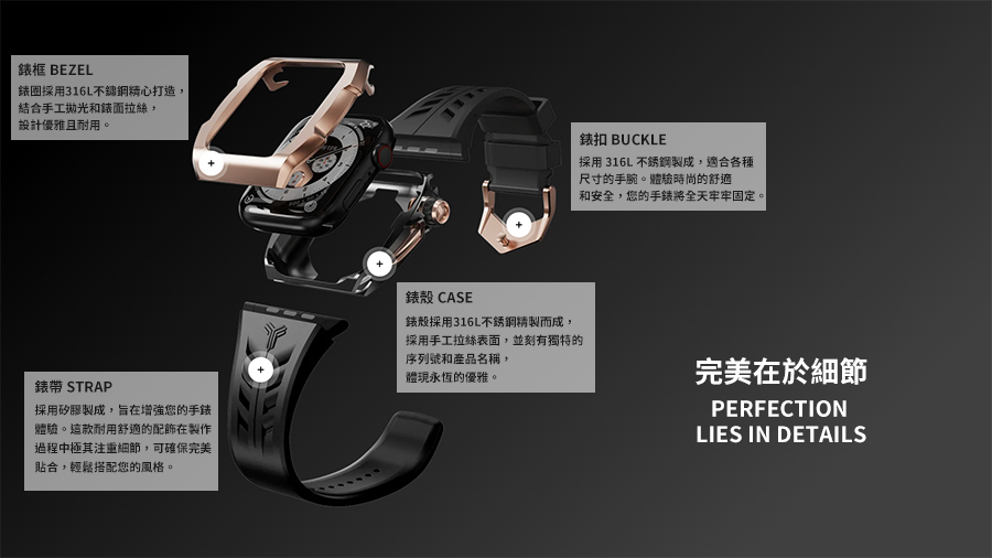 Y24 Apple Watch 49mm 不鏽鋼防水保護殼 
