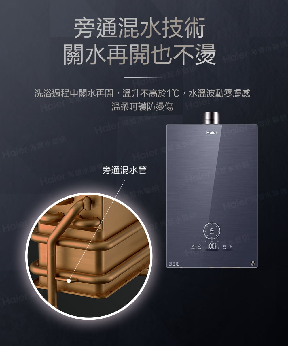 洗浴過程中關水再開,溫升不高於1,水溫波動零膚感