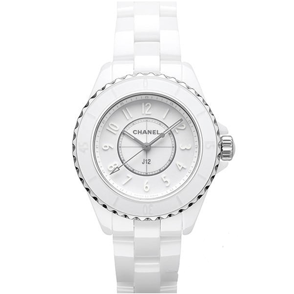 CHANEL 香奈兒 J12 極致煥白石英陶瓷腕表x33mm