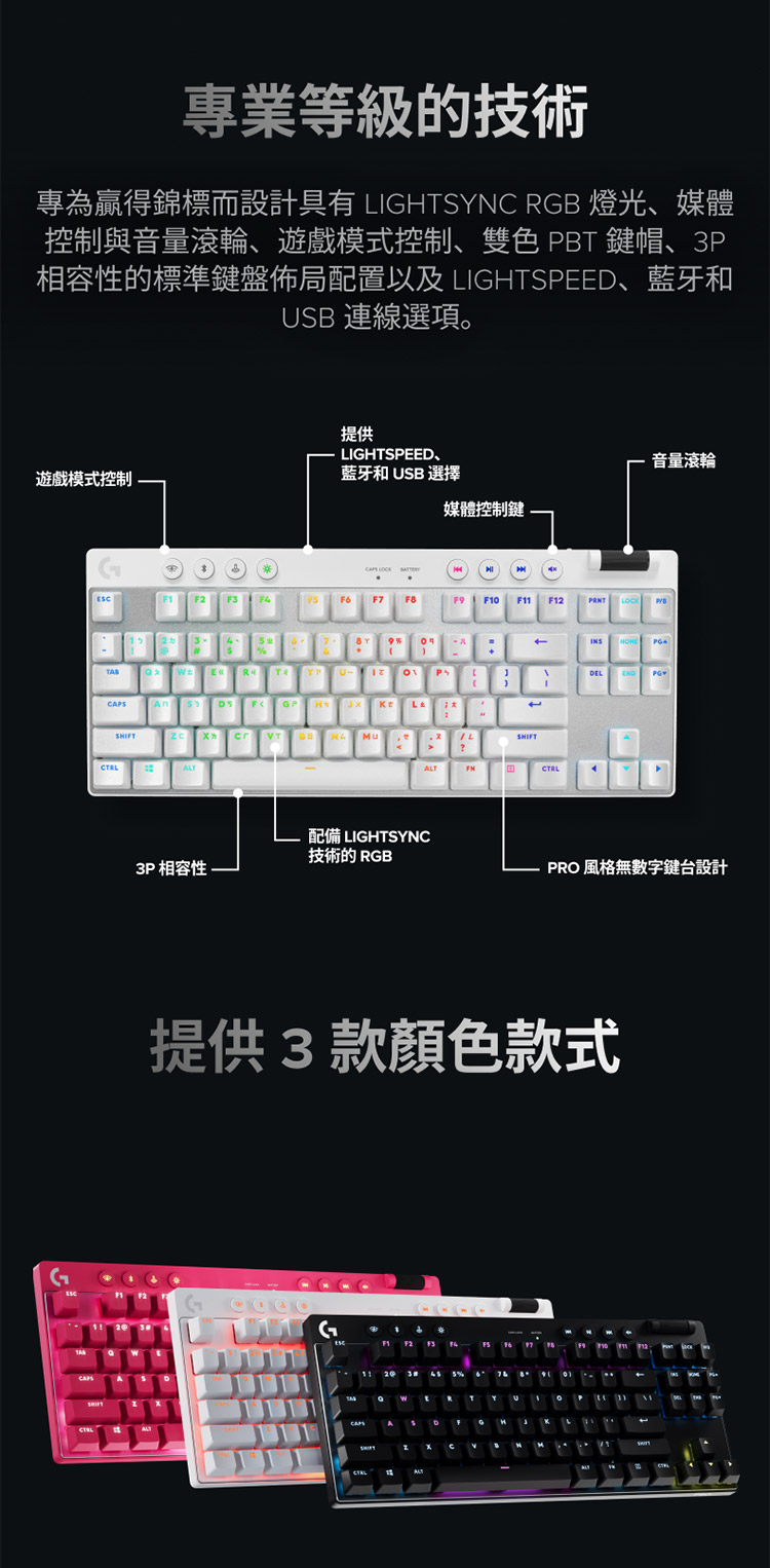 專為贏得錦標而設計具有 LIGHTSYNC RGB 燈光、媒體